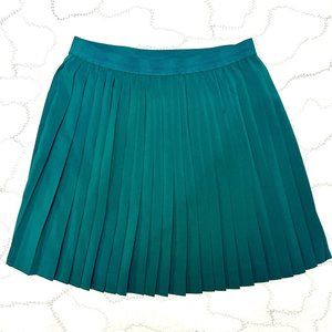 H&M DIVIDED Green Chiffon Pleated Skirt